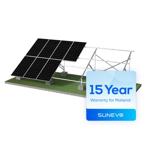 First Solar Plate Rack Sunevo Solar Pv Panel Ground Concrete Foundation Rack Mounting System
